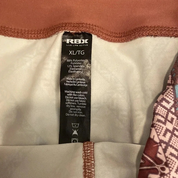 RBX Printed Pink Leggings - Picture 3 of 5